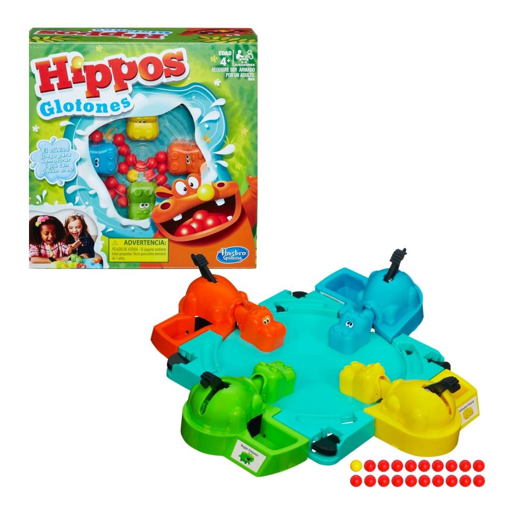 Juego De Mesa Hasbro Hippos Glotones 1 Pza Walmart