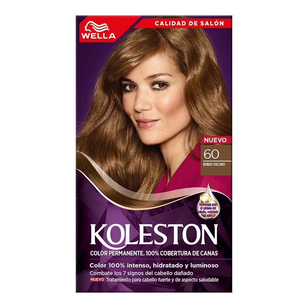 Tinte Para Cabello Koleston 60 Rubio Oscuro 1 Pza Walmart