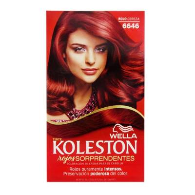 Tinte Para Cabello Koleston Rojos Intensos 6646 Rojo Cereza