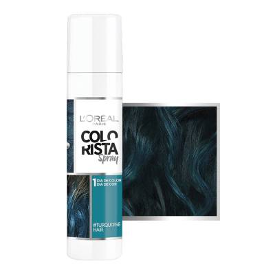 Spray De Color Loréal Paris Colorista Turquoise 1 Día Para
