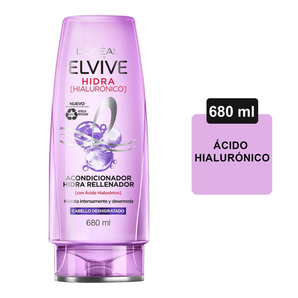 Acondicionador L'Oreal Paris Elvive hidra hialurónico cabello deshidratado 680 ml