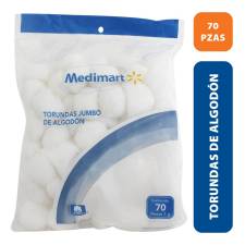 Torundas de algodón Medi Mart jumbo 70 pzas | Walmart
