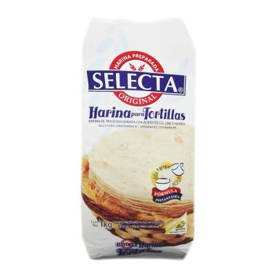 Harina de trigo Selecta para tortillas 1 kg | Walmart